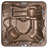 СПА бассейн Sundance Spas 880 серия Cameo, 226х226х96см цвет чаши медный песок, цвет корпуса серый