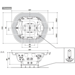  ���������� ��� ������� Jacuzzi Experience Sienna 257x219x98 �� ���� Silver Pearlscent, � ������������