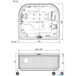  ��� ������� Jacuzzi Maxi Santorini pro 230x215x90 �� top audio ���� �����/Bialy, ������ ��� ���. � ������.