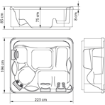  ��� ������� ISolaSpas Aldea 194�224�86 ��, � ������� �� �������� ������