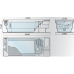  ������������ ��� ������� RivieraPool Modena 520 520�240�150 ��, ���� �������