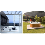  ��� ������� Jacuzzi Maxi Delfi pro 190x190x80 �� � �������� top ���� Silver Pearlscent, ������ ��� c ��������.